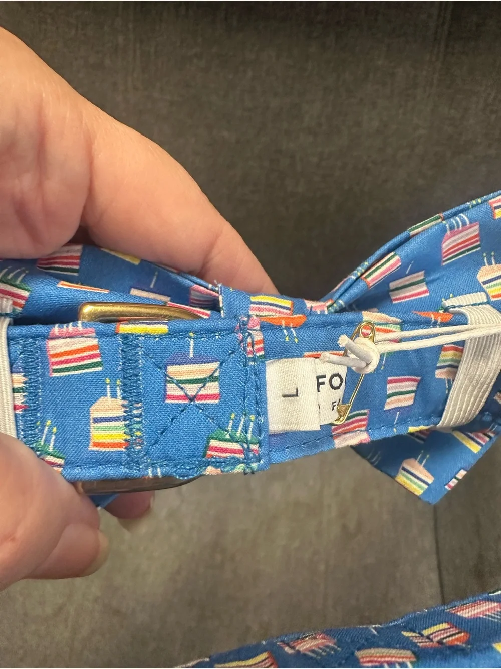 The Foggy Dog ‘Piece of Cake’ Bow Tie & Collar Set